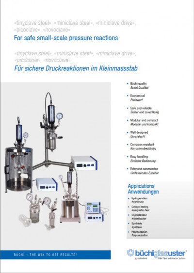 For safe small-scale pressure reactions