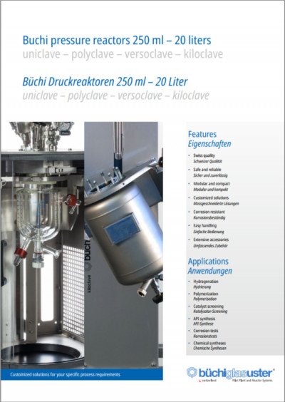 Buchi midscale pressure reactors