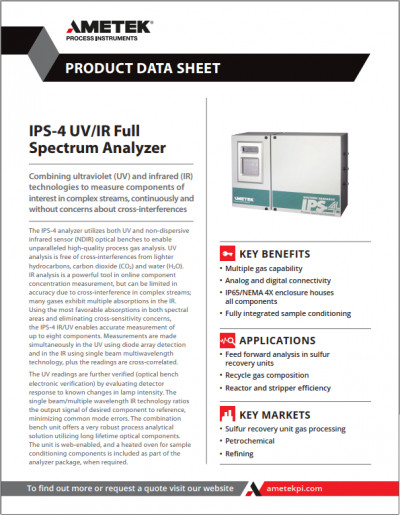 IPS-4 UV/IR Full Spectrum Analyzer